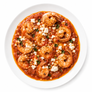 Saganaki aux crevettes